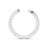 Wave Wedding Band - Lab Created Diamond