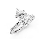 Maida Lab Created Engagement Ring