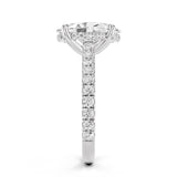 Noel Cathedral Moissanite Engagement Ring