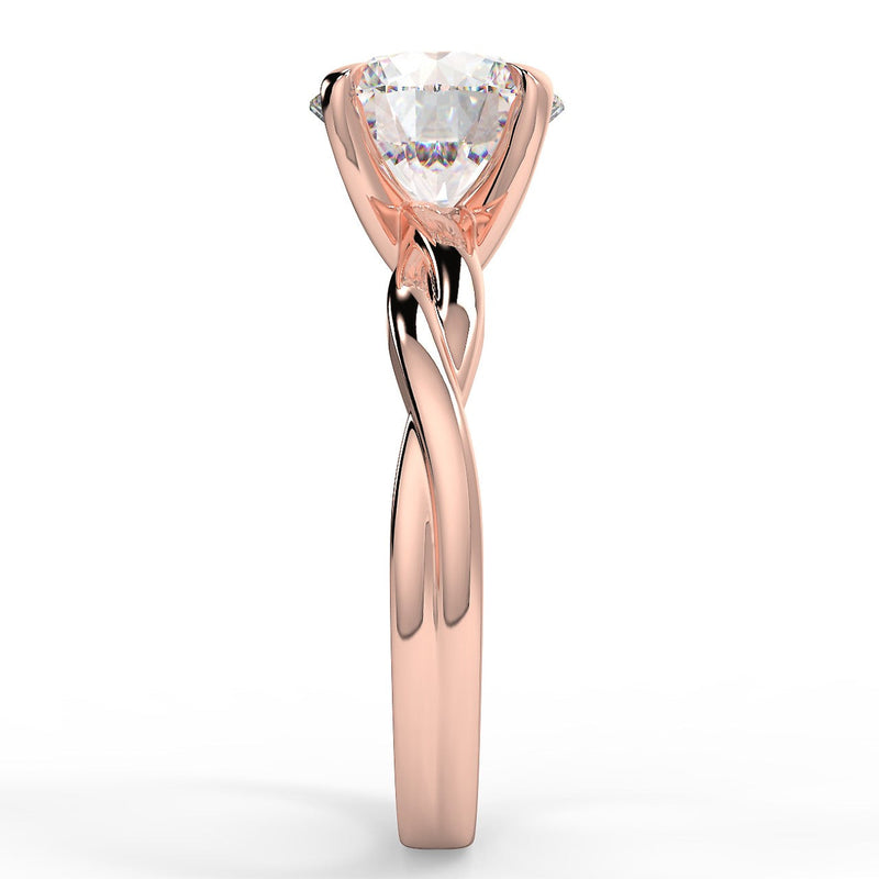 Twisted Vine Lab Created Diamond Engagement Ring