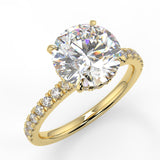 Vera Lab Created Diamond Engagement Ring