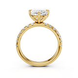 Destin Pave Yellow Gold Engagement Ring  Full view