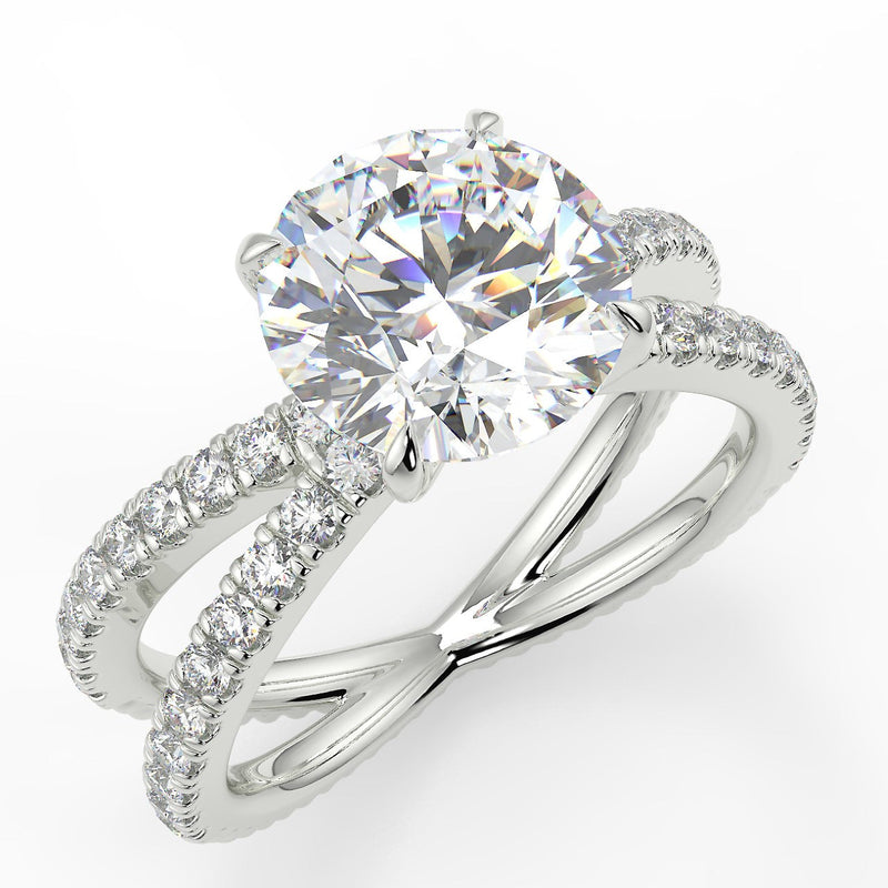 Zoe Lab Created Diamond Engagement Ring