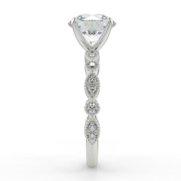 Athena Lab Created Diamond Engagement Ring