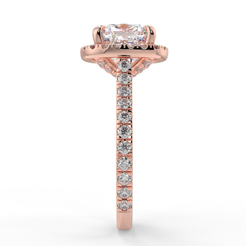 Camellia Lab Created Diamond Engagement Ring