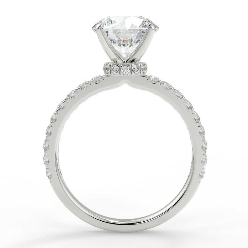 Diana Lab Created Diamond Engagement Ring