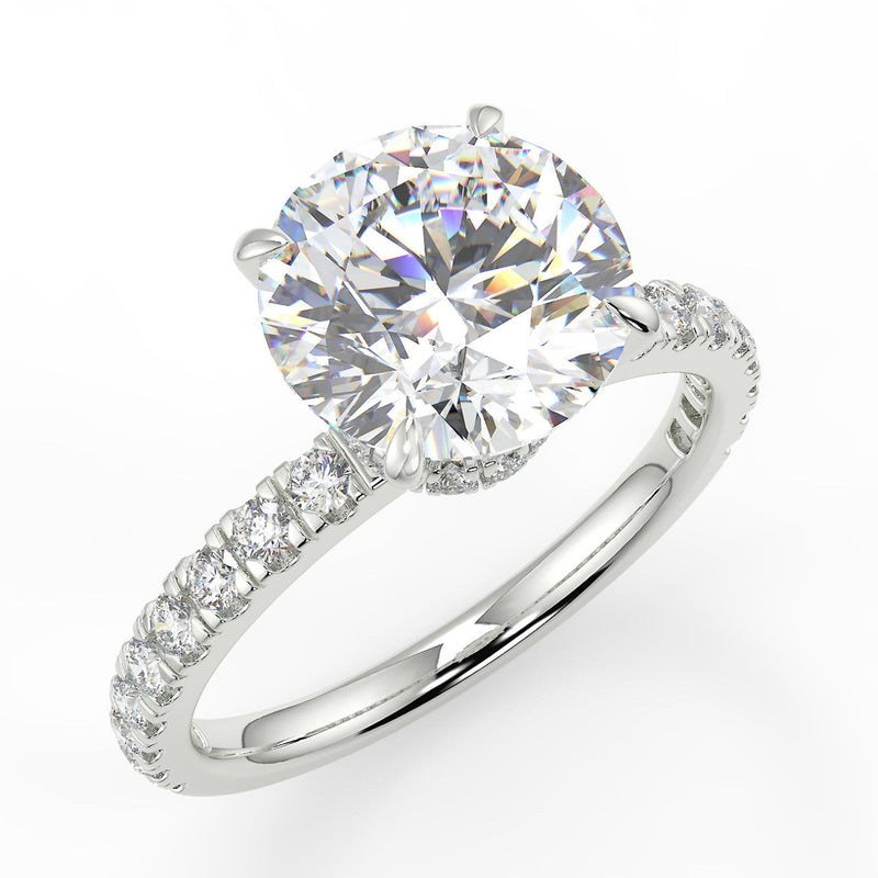 Diana Lab Created Diamond Engagement Ring