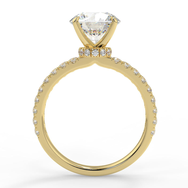 Diana Lab Created Diamond Engagement Ring