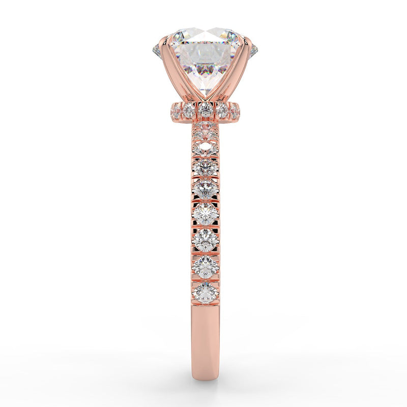 Diana Lab Created Diamond Engagement Ring