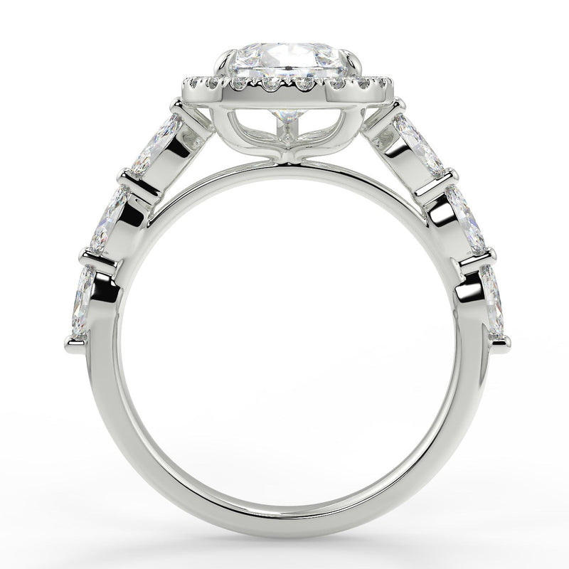 Eva Lab Created Diamond Engagement Ring