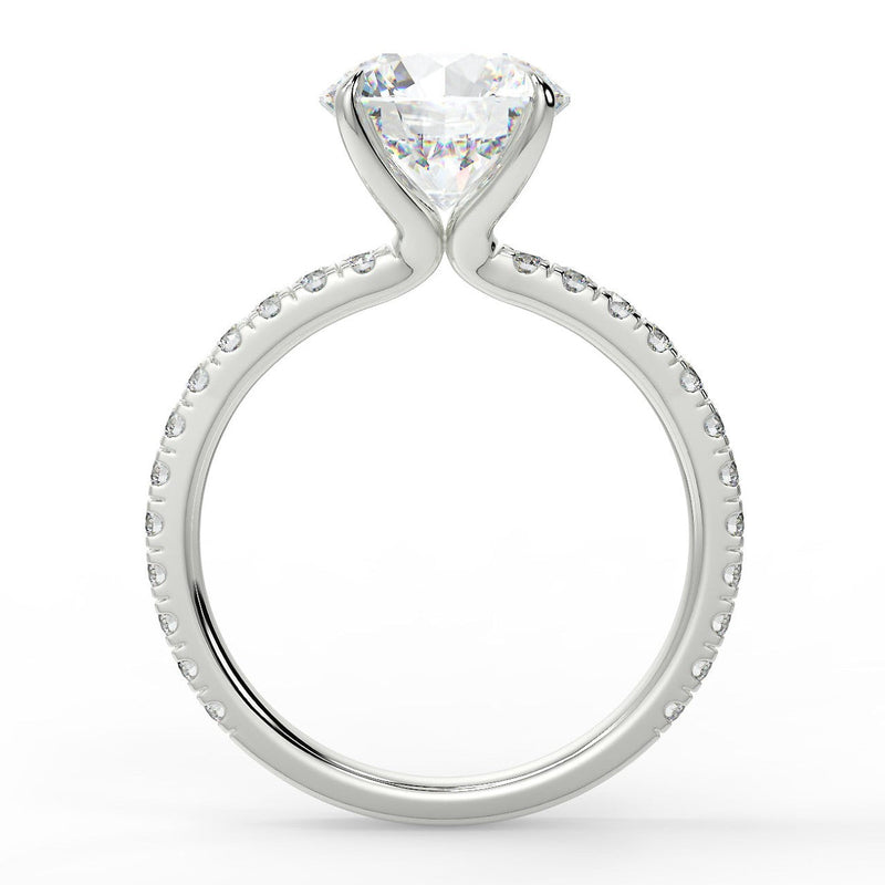 Gardenia Lab Created Diamond Engagement Ring