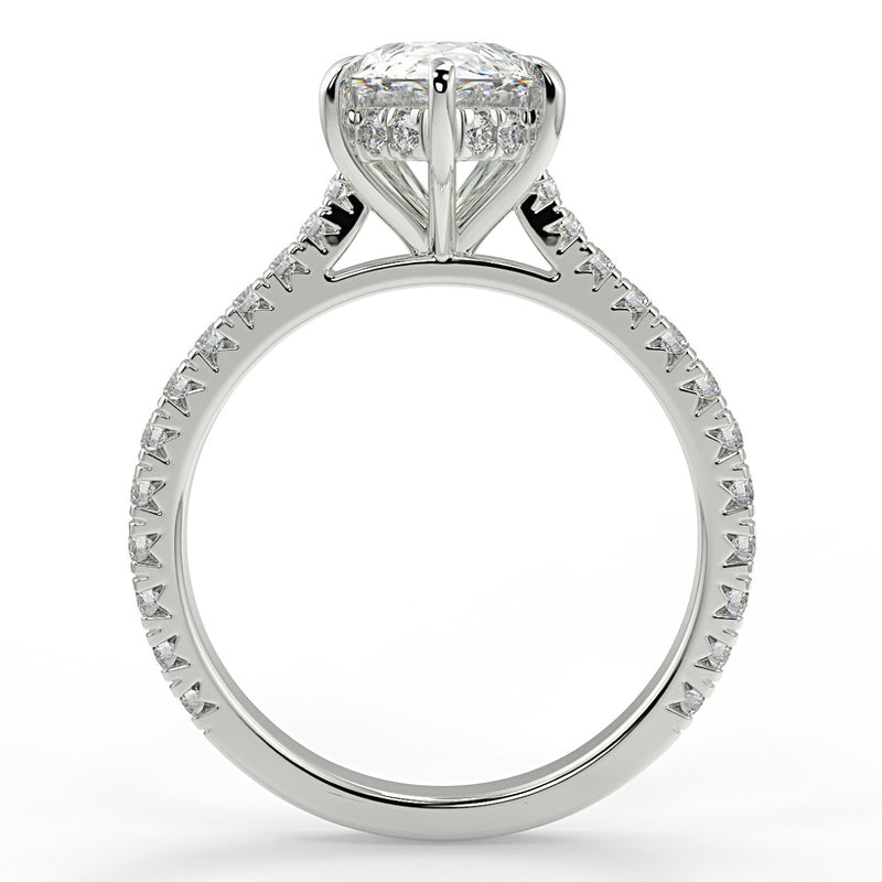 Hazel Lab Created Diamond Engagement Ring