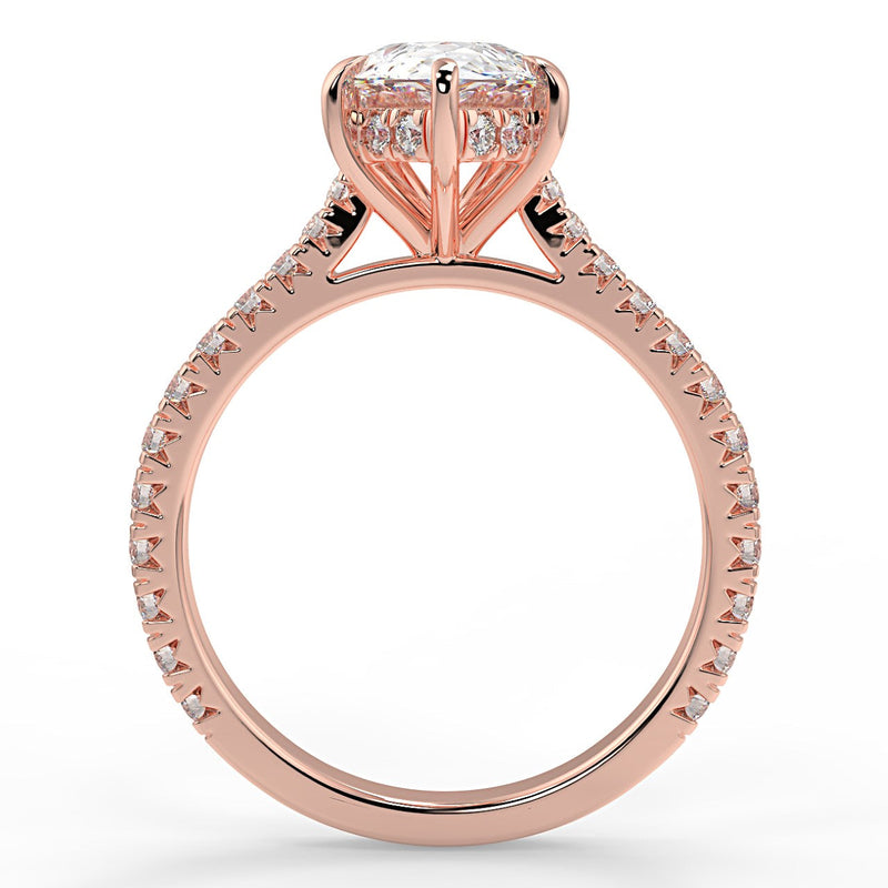 Hazel Lab Created Diamond Engagement Ring