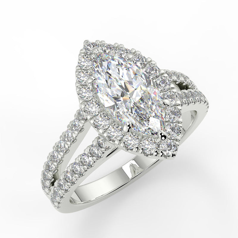 Margaret Lab Created Diamond Engagement Ring