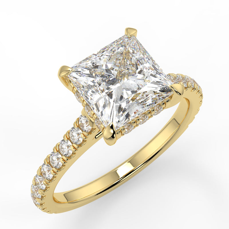 Marlyn Lab Created Diamond Engagement Ring