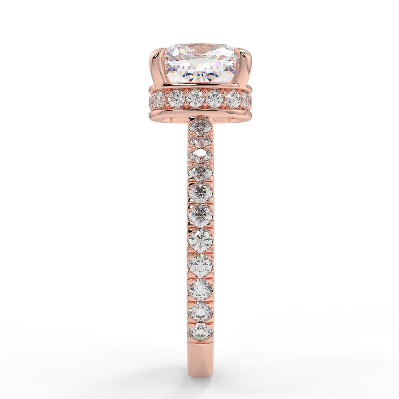 Mila Lab Created Diamond Engagement Ring