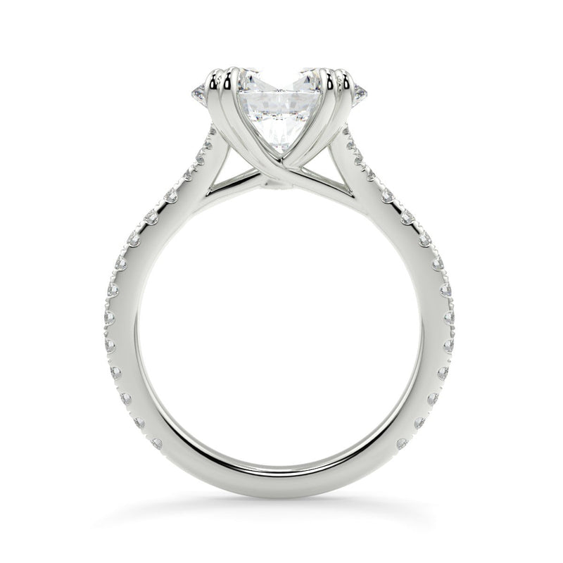 Nailah Pave Lab Created Diamond Engagement Ring