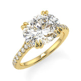 Nailah Pave Moissanite Engagement Ring