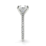 Nailah Pave Moissanite Engagement Ring