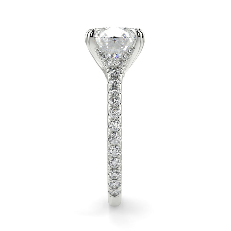 Nailah Pave Moissanite Engagement Ring