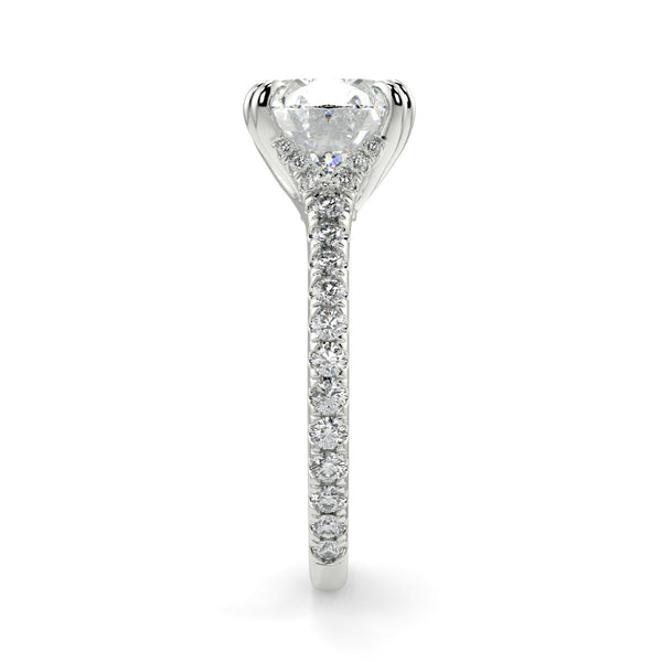 Nailah Pave Lab Created Diamond Engagement Ring