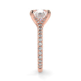 Nailah Pave Lab Created Diamond Engagement Ring