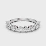 Lindsay Wedding Band with lab diamonds