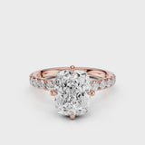 Destin Pave Rose Gold Engagement Ring Video