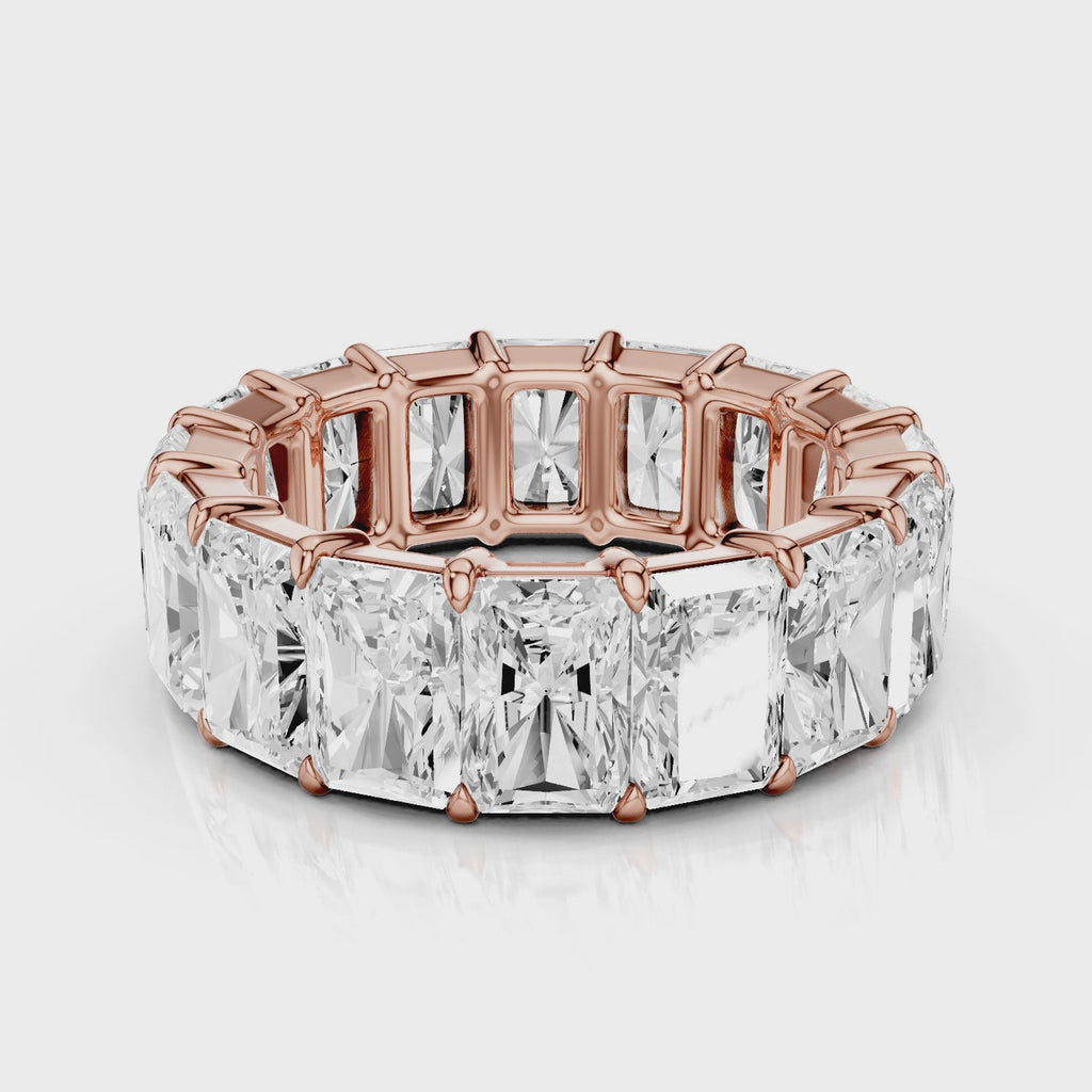 Beatrice Radiant diamond eternity band Rose Gold