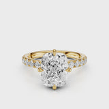 Destin Pave Yellow Gold Engagement Ring Video