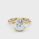 Chloe Round Engagement Ring Yellow Gold