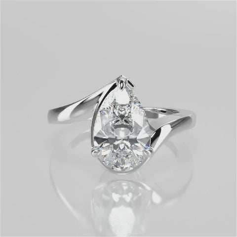 Pearla Lab Created Diamond Engagement Ring