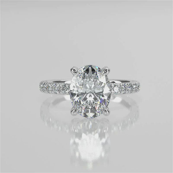 Noel Lab Created Diamond Engagement Ring