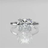 Nailah Plain Lab created Diamond Engagement Ring