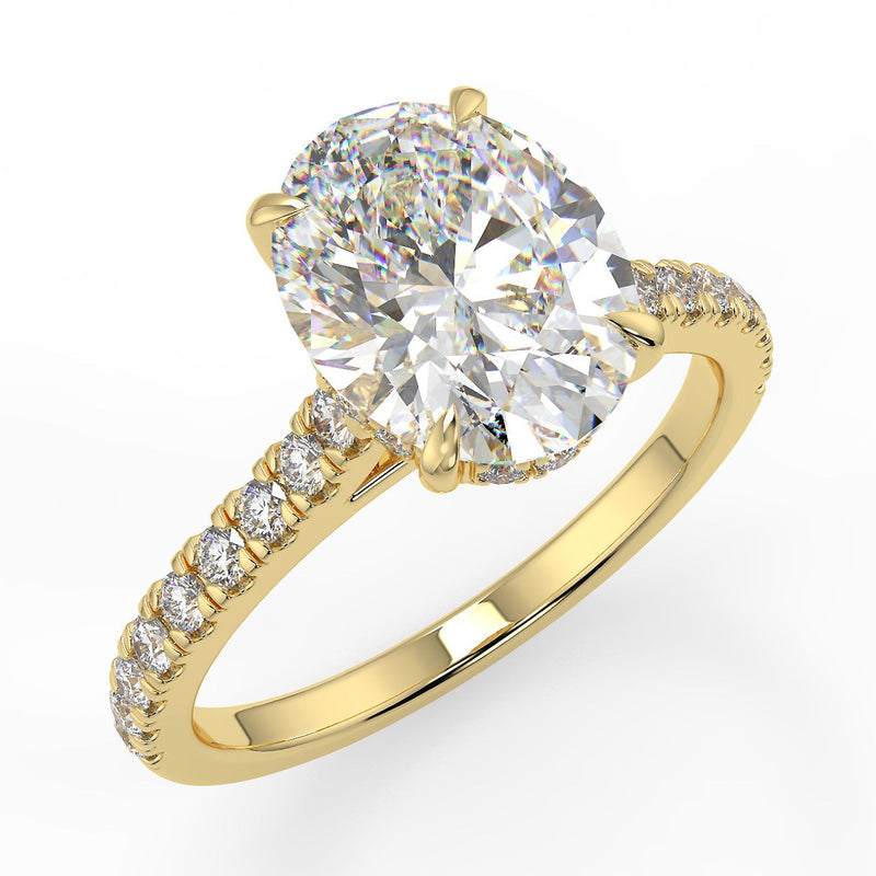 Dantella Lab Created Diamond Engagement Ring