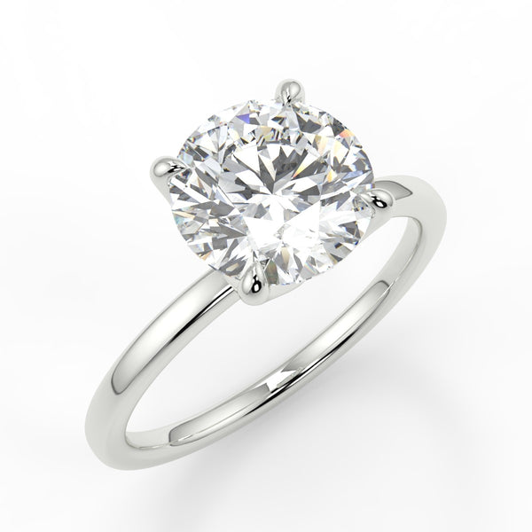 Tulip Moissanite Engagement Ring