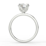 Tulip Moissanite Engagement Ring