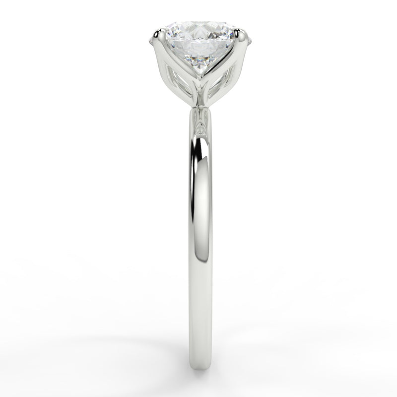 Tulip Moissanite Engagement Ring