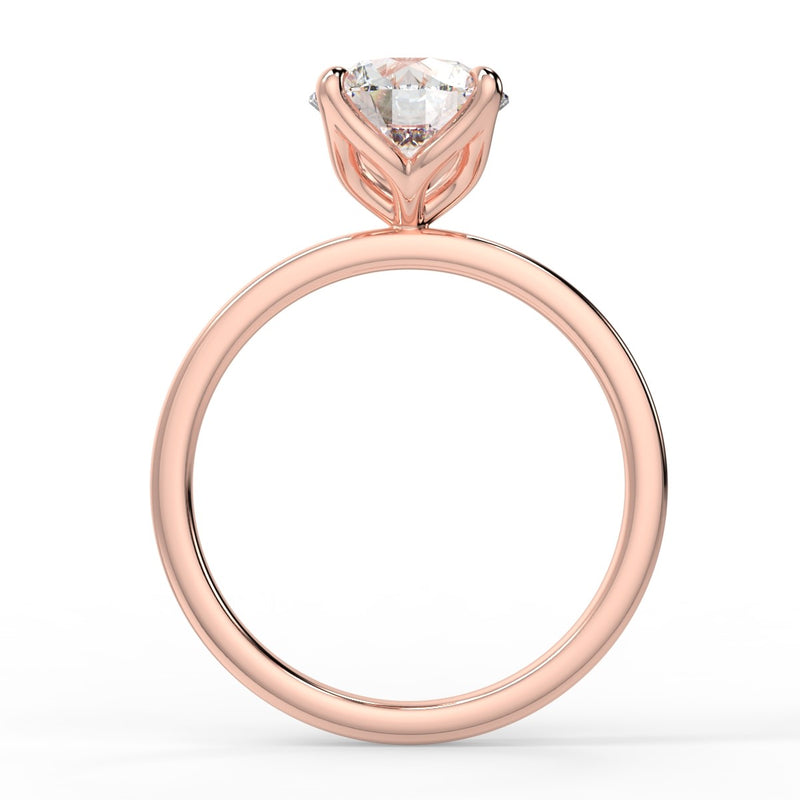 Tulip Lab Created Diamond Engagement Ring