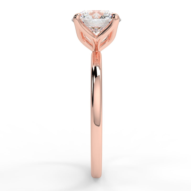 Tulip Lab Created Diamond Engagement Ring