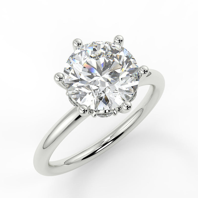 Whisper Lab Created Diamond Engagement Ring