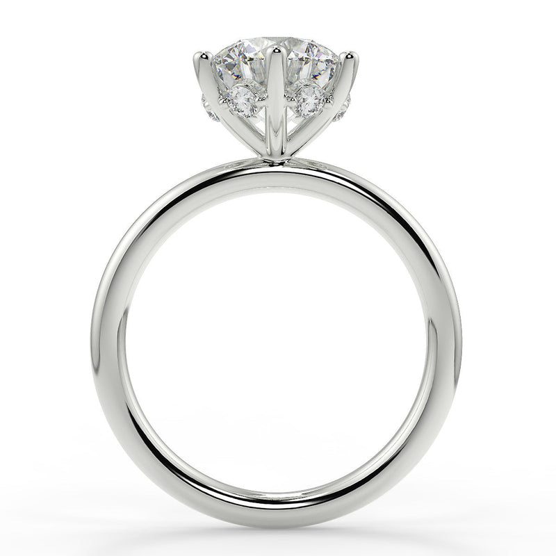 Whisper Lab Created Diamond Engagement Ring