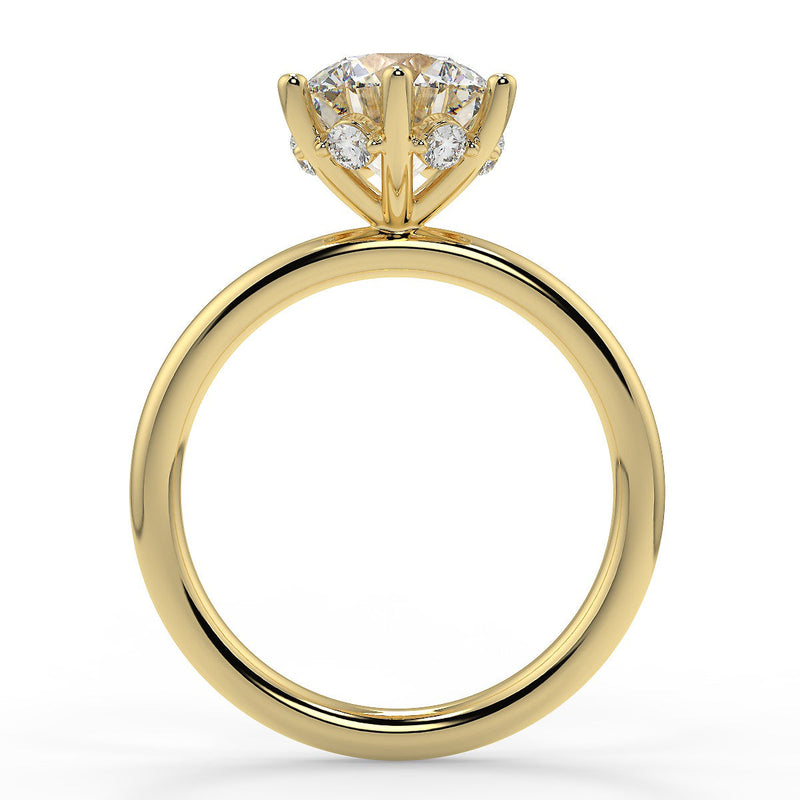 Whisper Lab Created Diamond Engagement Ring