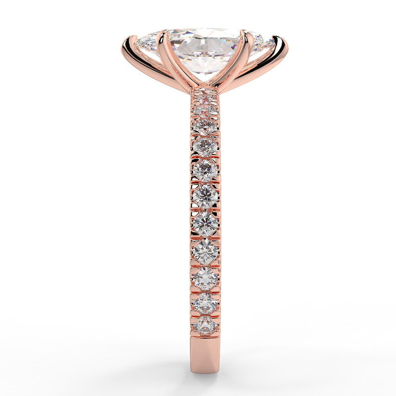 Yvette Lab Created Diamond Engagement Ring