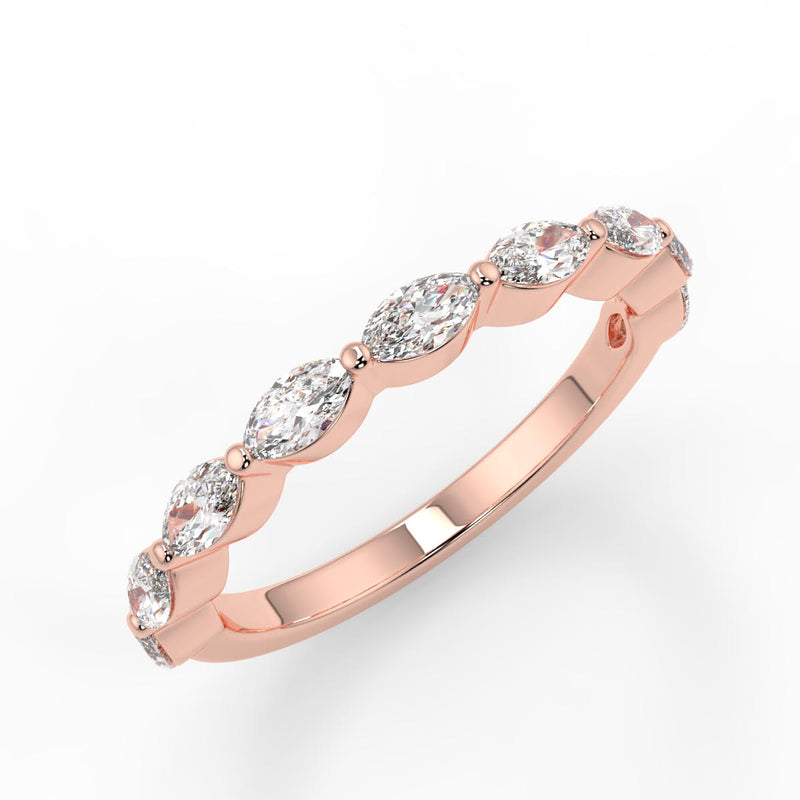 Zeta Wedding Band - Lab Created Diamond