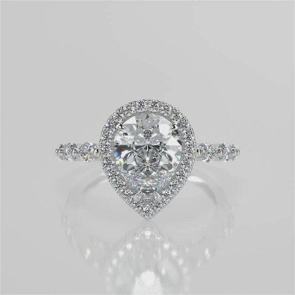 Eva Moissanite Engagement Ring