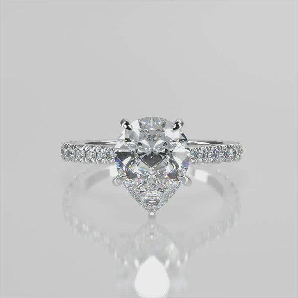 Hazel Moissanite Engagement Ring