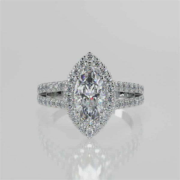 Margaret Moissanite Engagement Ring