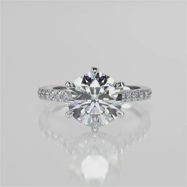 Ares Moissanite Engagement Ring