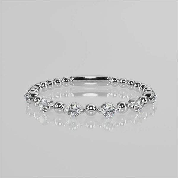 Ida Wedding Band - Lab Created Diamond